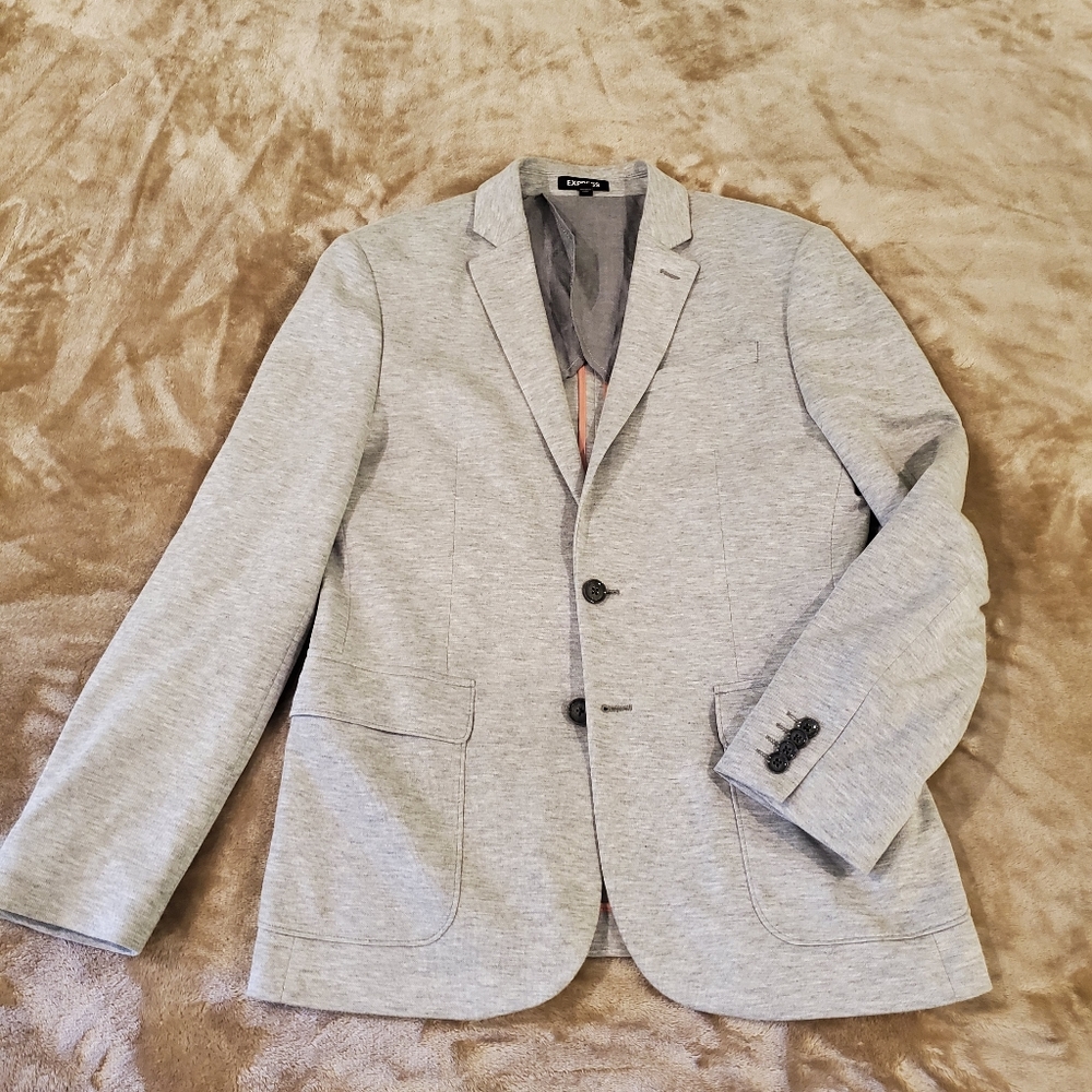 Express SLIM PHOTOGRAPHER DOUBLE-KNIT BLAZER